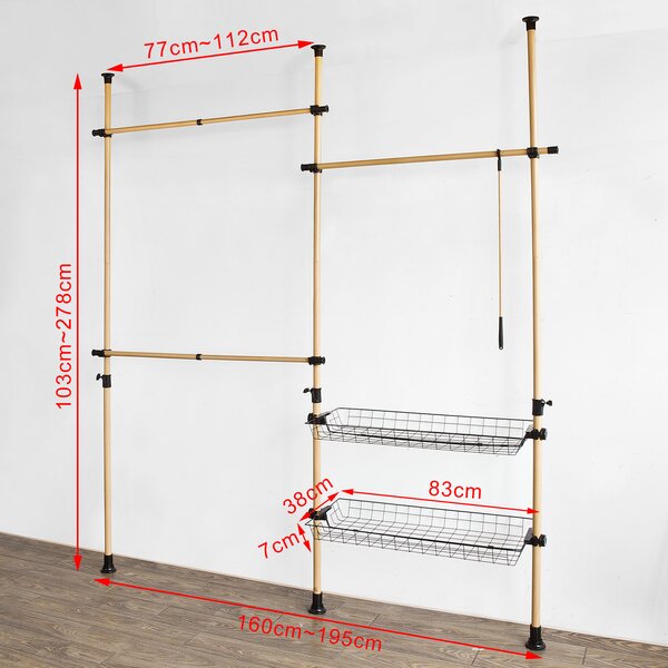 Symple Stuff 112cm Wide Clothes Storage System & Reviews | Wayfair.co.uk